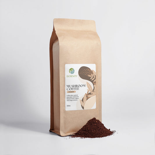 Mushroom Coffee Fusion - Lion’s Mane & Chaga 16oz